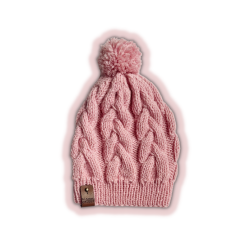 Knitted Handmade Pink Hat -GISELLE