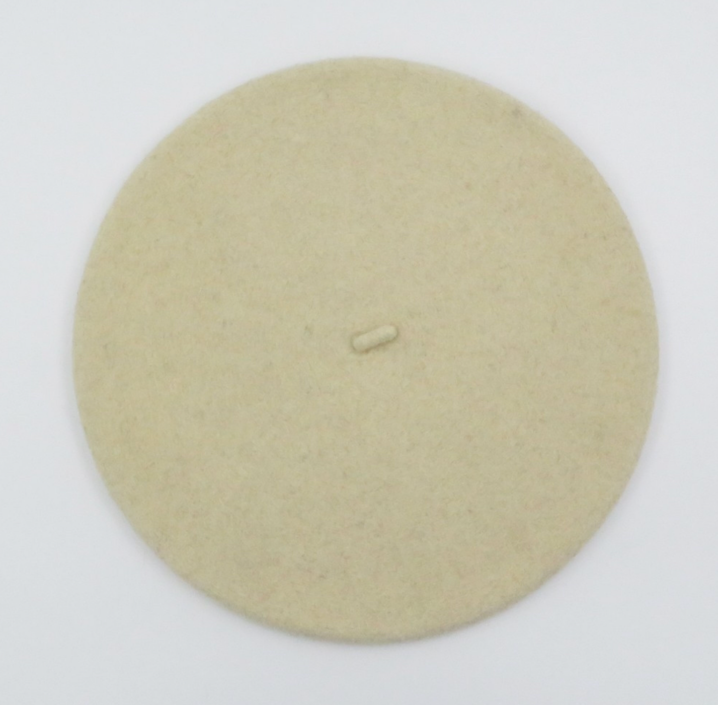 French Style Wool Beret -Ecru