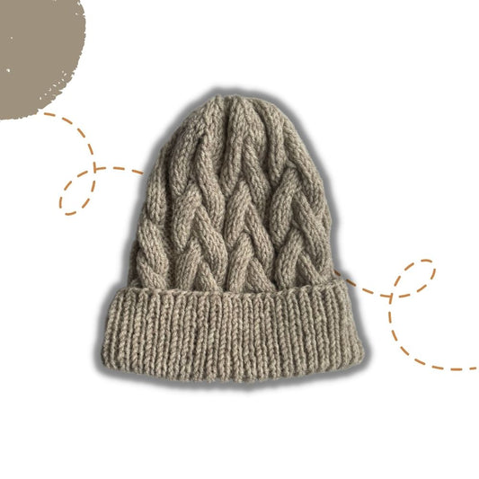 Knitted Handmade Mink Hat-JACK
