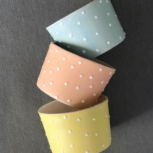 Polka Dot Ceramic Cup