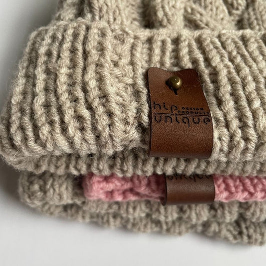 Knitted Handmade Mink Hat-JACK