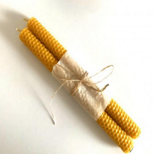 Beeswax Candle 2 pieces-ELEANOR