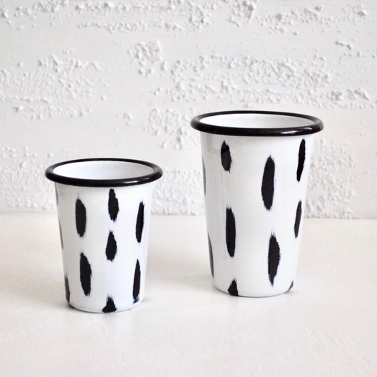 Enamel Stripe Tumbler Conic Small-LIVA