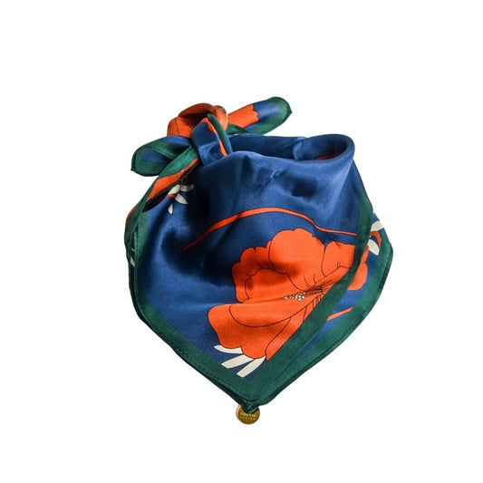 Floral Print Silk Scarf-DIES