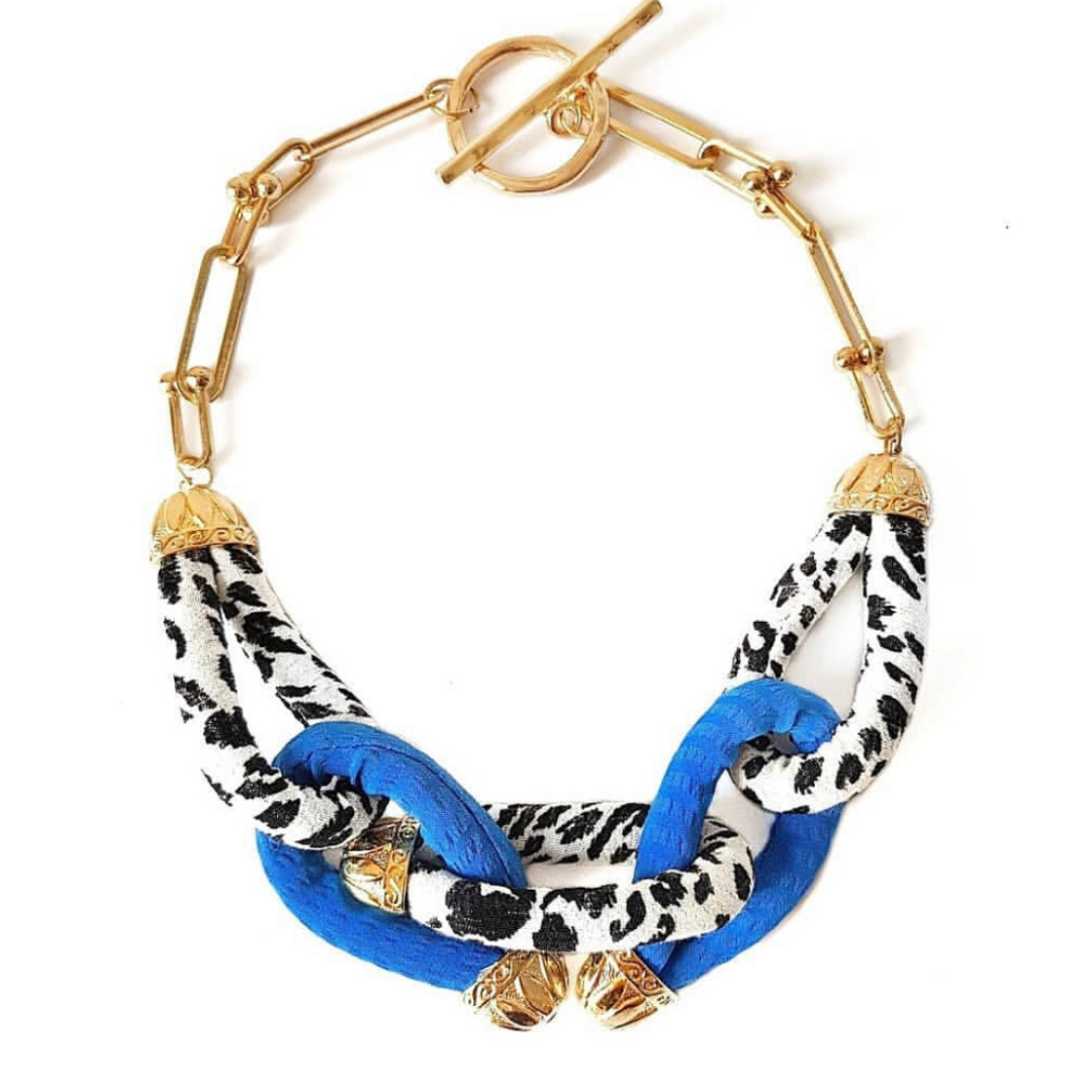 Fabric chain necklace discount