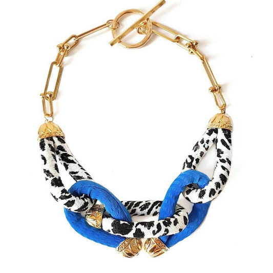 Fabric Handmade Necklace CHAINS BY YOU