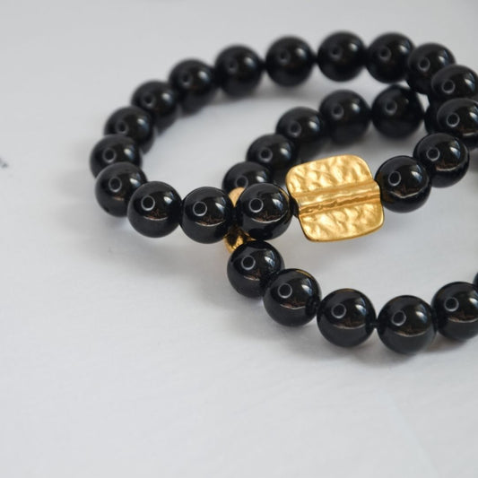 Obsedian Elastic Bracelet-BONBON