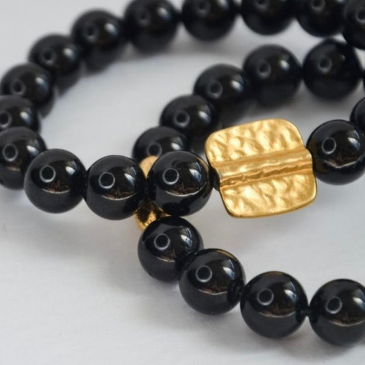 Obsedian Elastic Bracelet-BONBON