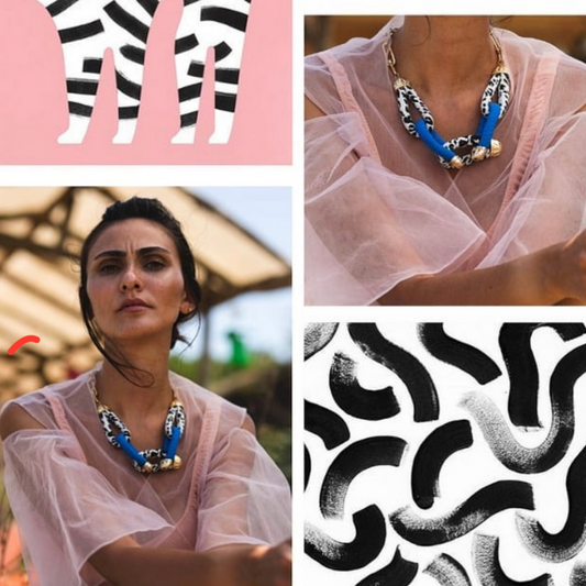 Fabric Handmade Necklace CHAINS BY YOU