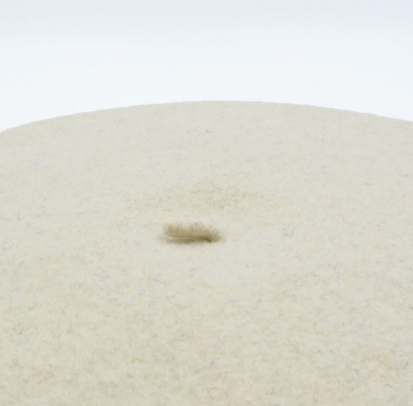 French Style Wool Beret -Ecru