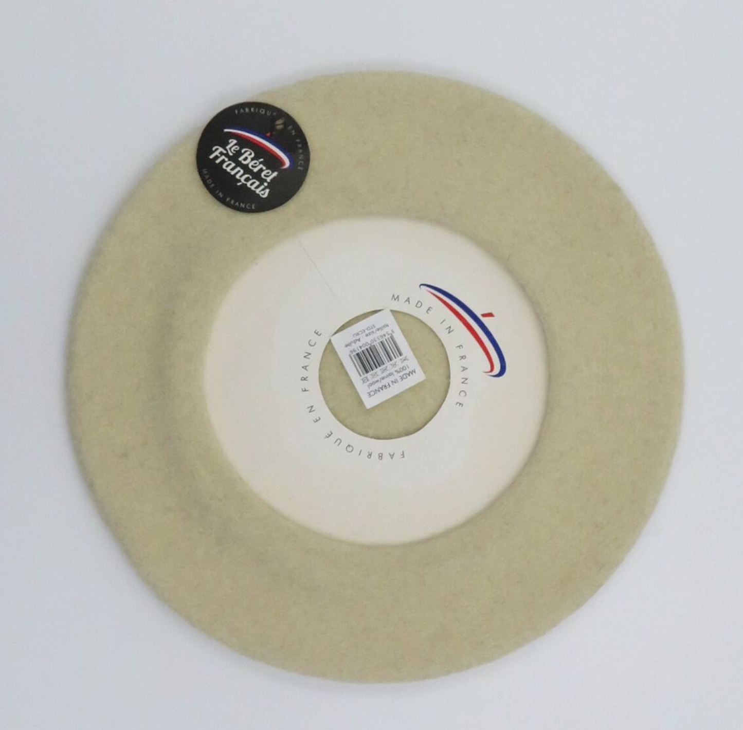 French Style Wool Beret -Ecru