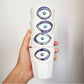 Evil Eye Beaded Ceramic Cup