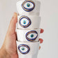 Evil Eye Beaded Ceramic Cup