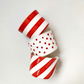 CANDY CANE Red Striped Porcelain Cup