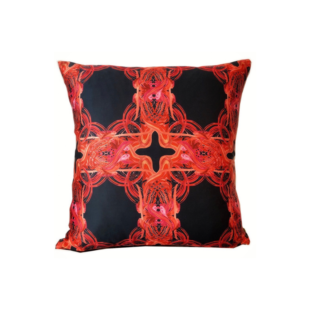 Decorative Printed Throw Pillow-CORAL X – HipUnique - Main Image